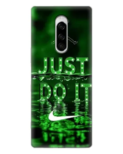 Чехол для Sony Xperia 1 с картинкой «Зеленый неоновый Nike» Чехол для Sony Xperia 1 с картинкой «Зеленый неоновый Nike»
