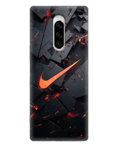 Чехол для Sony Xperia 1 с картинкой «Nike — эффект разломов» Чехол для Sony Xperia 1 с картинкой «Nike — эффект разломов»