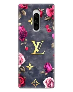 Чехол для Sony Xperia 1 с картинкой «Цветочный Louis Vuitton»
