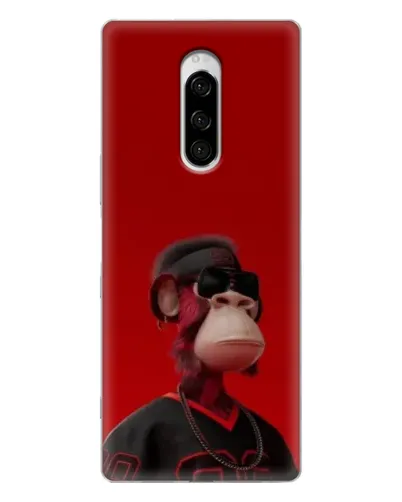 Чехол для Sony Xperia 1 с картинкой «Bored Ape в красном» Чехол для Sony Xperia 1 с картинкой «Bored Ape в красном»