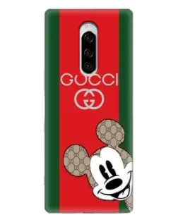 Чохол для Sony Xperia 1 з картинкою «Gucci — смуги та Міккі» Чохол для Sony Xperia 1 з картинкою «Gucci — смуги та Міккі»