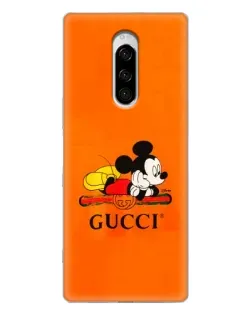 Чохол для Sony Xperia 1 з картинкою «Міккі Маус Gucci — помаранч» Чохол для Sony Xperia 1 з картинкою «Міккі Маус Gucci — помаранч»