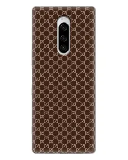 Чохол для Sony Xperia 1 з картинкою «Gucci — шоколадна сітка» Чохол для Sony Xperia 1 з картинкою «Gucci — шоколадна сітка»