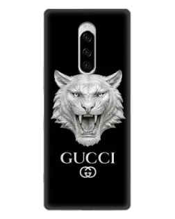 Чохол для Sony Xperia 1 з картинкою «Gucci — срібний лев» Чохол для Sony Xperia 1 з картинкою «Gucci — срібний лев»