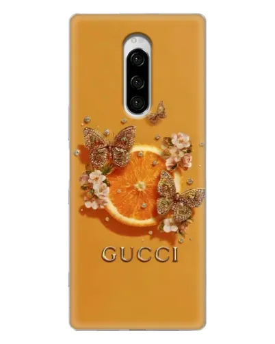 Чехол для Sony Xperia 1 с картинкой «Gucci — золотые бабочки» Чехол для Sony Xperia 1 с картинкой «Gucci — золотые бабочки»