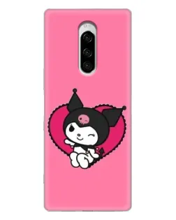 Чохол для Sony Xperia 1 з картинкою «Kuromi — любов у серці»