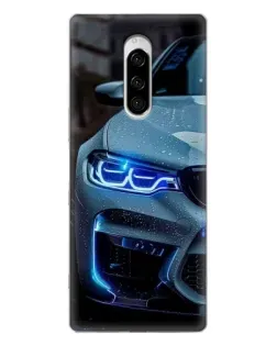 Чохол для Sony Xperia 1 з картинкою «Погляд BMW з синіми фарами» Чохол для Sony Xperia 1 з картинкою «Погляд BMW з синіми фарами»