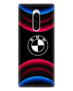 Чохол для Sony Xperia 1 з картинкою «Логотип BMW та неонові дуги» Чохол для Sony Xperia 1 з картинкою «Логотип BMW та неонові дуги»