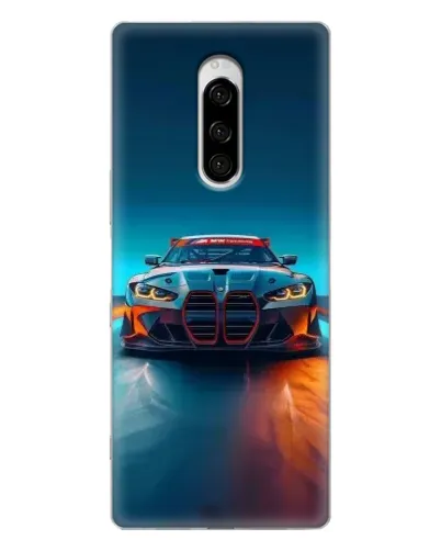 Чехол для Sony Xperia 1 с картинкой «BMW — огни неона» Чехол для Sony Xperia 1 с картинкой «BMW — огни неона»