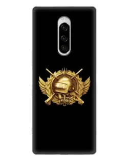 Чехол для Sony Xperia 1 с картинкой «PUBG — оранжевый градиент»