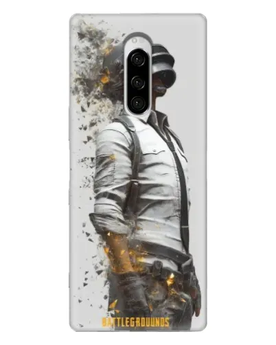 Чехол для Sony Xperia 1 с картинкой «PUBG — боец в пыли»