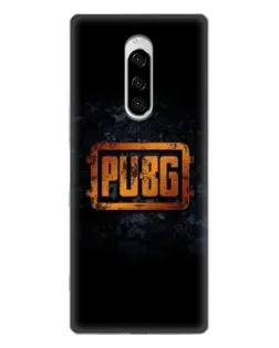 Чехол для Sony Xperia 1 с картинкой «PUBG — золотой логотип»
