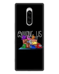 Чехол для Sony Xperia 1 с картинкой «Логотип Among Us» Чехол для Sony Xperia 1 с картинкой «Логотип Among Us»