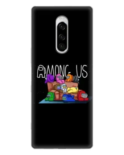 Чехол для Sony Xperia 1 с картинкой «Логотип Among Us» Чехол для Sony Xperia 1 с картинкой «Логотип Among Us»