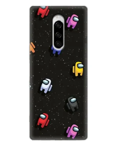 Чехол для Sony Xperia 1 с картинкой «Космический паттерн Among Us» Чехол для Sony Xperia 1 с картинкой «Космический паттерн Among Us»