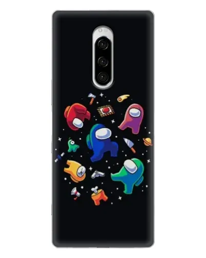 Чехол для Sony Xperia 1 с картинкой «Among Us космос» Чехол для Sony Xperia 1 с картинкой «Among Us космос»