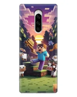 Чехол для Sony Xperia 1 с картинкой «Стив на ферме» Чехол для Sony Xperia 1 с картинкой «Стив на ферме»