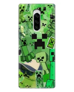 Чехол для Sony Xperia 1 с картинкой «Криперы Minecraft» Чехол для Sony Xperia 1 с картинкой «Криперы Minecraft»