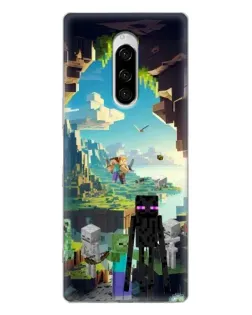 Чехол для Sony Xperia 1 с картинкой «Эндермен в лесу» Чехол для Sony Xperia 1 с картинкой «Эндермен в лесу»