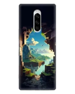 Чехол для Sony Xperia 1 с картинкой «Вид из пещеры» Чехол для Sony Xperia 1 с картинкой «Вид из пещеры»