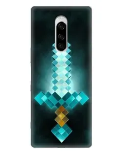 Чехол для Sony Xperia 1 с картинкой «Алмазный меч неон» Чехол для Sony Xperia 1 с картинкой «Алмазный меч неон»