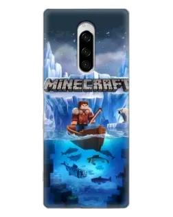 Чехол для Sony Xperia 1 с картинкой «Minecraft ледяной мир» Чехол для Sony Xperia 1 с картинкой «Minecraft ледяной мир»