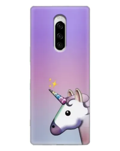 Чехол для Sony Xperia 1 с картинкой «Единорог градиент» Чехол для Sony Xperia 1 с картинкой «Единорог градиент»