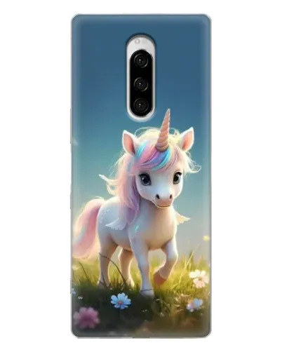 Чехол для Sony Xperia 1 с картинкой «Единорог на поляне» Чехол для Sony Xperia 1 с картинкой «Единорог на поляне»