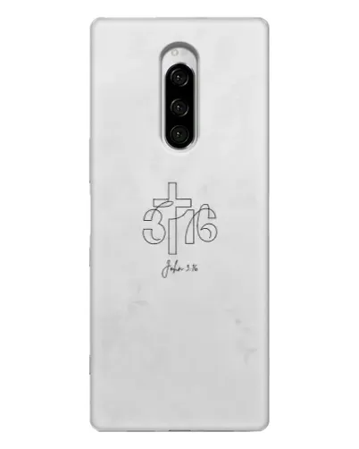 Чехол для Sony Xperia 1 с картинкой «Иоанна 3:16 Крест» Чехол для Sony Xperia 1 с картинкой «Иоанна 3:16 Крест»
