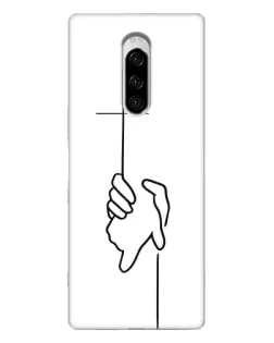 Чехол для Sony Xperia 1 с картинкой «Рука держит» Чехол для Sony Xperia 1 с картинкой «Рука держит»