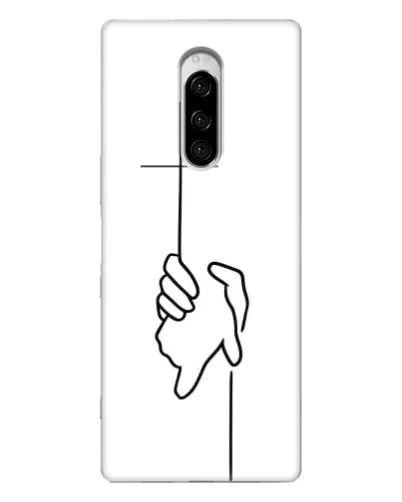 Чехол для Sony Xperia 1 с картинкой «Рука держит» Чехол для Sony Xperia 1 с картинкой «Рука держит»