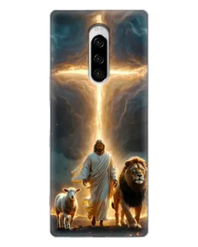 Чехол для Sony Xperia 1 с картинкой «Лев Иуды и Свет» Чехол для Sony Xperia 1 с картинкой «Лев Иуды и Свет»