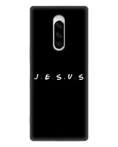 Чехол для Sony Xperia 1 с картинкой «Точки веры J.E.S.U.S.» Чехол для Sony Xperia 1 с картинкой «Точки веры J.E.S.U.S.»