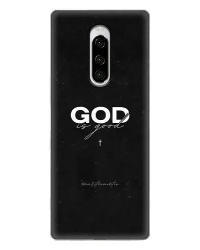 Чехол для Sony Xperia 1 с картинкой «GOD — Бог над всем» Чехол для Sony Xperia 1 с картинкой «GOD — Бог над всем»