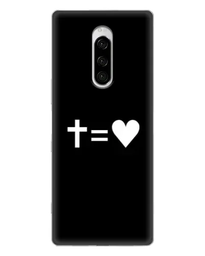 Чехол для Sony Xperia 1 с картинкой «Крест и Сердце» Чехол для Sony Xperia 1 с картинкой «Крест и Сердце»
