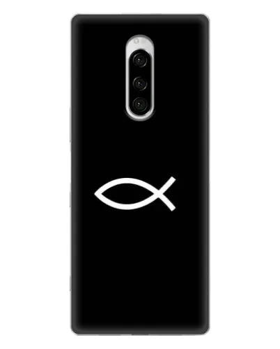 Чехол для Sony Xperia 1 с картинкой «Символ рыбы Jesus» Чехол для Sony Xperia 1 с картинкой «Символ рыбы Jesus»