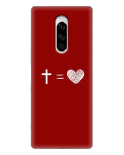 Чехол для Sony Xperia 1 с картинкой «Уравнение любви» Чехол для Sony Xperia 1 с картинкой «Уравнение любви»