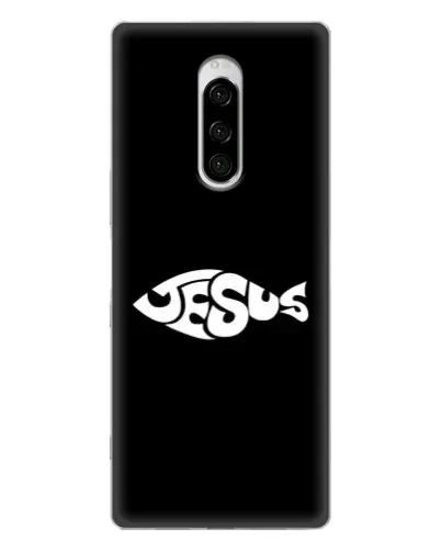 Чехол для Sony Xperia 1 с картинкой «Рыба Jesus» Чехол для Sony Xperia 1 с картинкой «Рыба Jesus»
