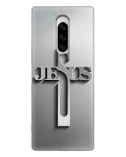 Чехол для Sony Xperia 1 с картинкой «Металлический крест Jesus» Чехол для Sony Xperia 1 с картинкой «Металлический крест Jesus»