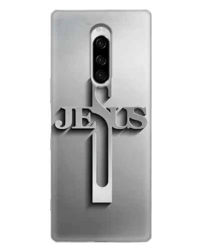 Чехол для Sony Xperia 1 с картинкой «Металлический крест Jesus» Чехол для Sony Xperia 1 с картинкой «Металлический крест Jesus»