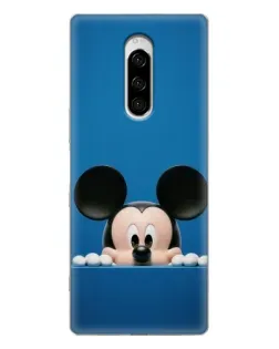 Чехол для Sony Xperia 1 с картинкой «Микки выглядывает»