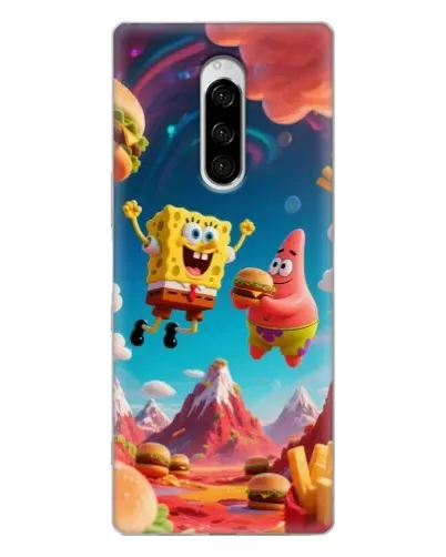 Чехол для Sony Xperia 1 с картинкой «Космический фастфуд» Чехол для Sony Xperia 1 с картинкой «Космический фастфуд»