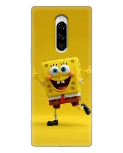 Чехол для Sony Xperia 1 с картинкой «Позитивный Губка Боб» Чехол для Sony Xperia 1 с картинкой «Позитивный Губка Боб»
