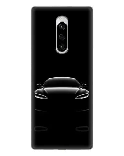 Чехол для Sony Xperia 1 с картинкой «Силуэт Tesla Night» Чехол для Sony Xperia 1 с картинкой «Силуэт Tesla Night»