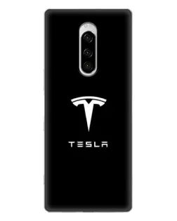 Чохол для Sony Xperia 1 з картинкою «Tesla White Logo» Чохол для Sony Xperia 1 з картинкою «Tesla White Logo»