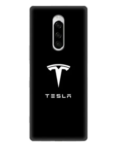Чехол для Sony Xperia 1 с картинкой «Tesla White Logo» Чехол для Sony Xperia 1 с картинкой «Tesla White Logo»