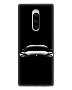 Чохол для Sony Xperia 1 з картинкою «Фари Tesla Night» Чохол для Sony Xperia 1 з картинкою «Фари Tesla Night»