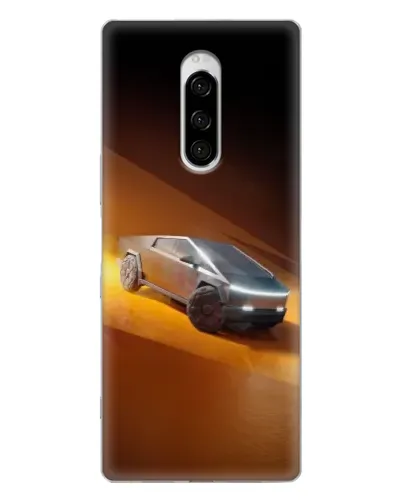 Чехол для Sony Xperia 1 с картинкой «Cybertruck в пустыне» Чехол для Sony Xperia 1 с картинкой «Cybertruck в пустыне»