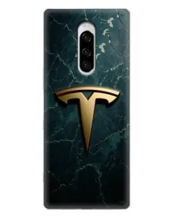 Чохол для Sony Xperia 1 з картинкою «Мармурова Tesla Gold» Чохол для Sony Xperia 1 з картинкою «Мармурова Tesla Gold»