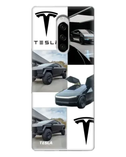 Чехол для Sony Xperia 1 с картинкой «Коллаж Cybertruck Tesla» Чехол для Sony Xperia 1 с картинкой «Коллаж Cybertruck Tesla»